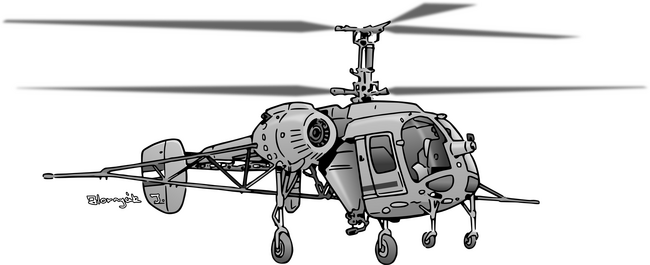 KA-26 helikopter (szürke)