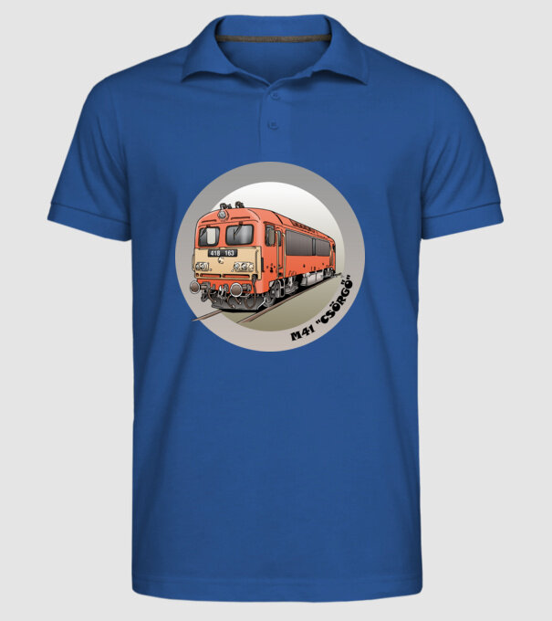  minta királykék pólón